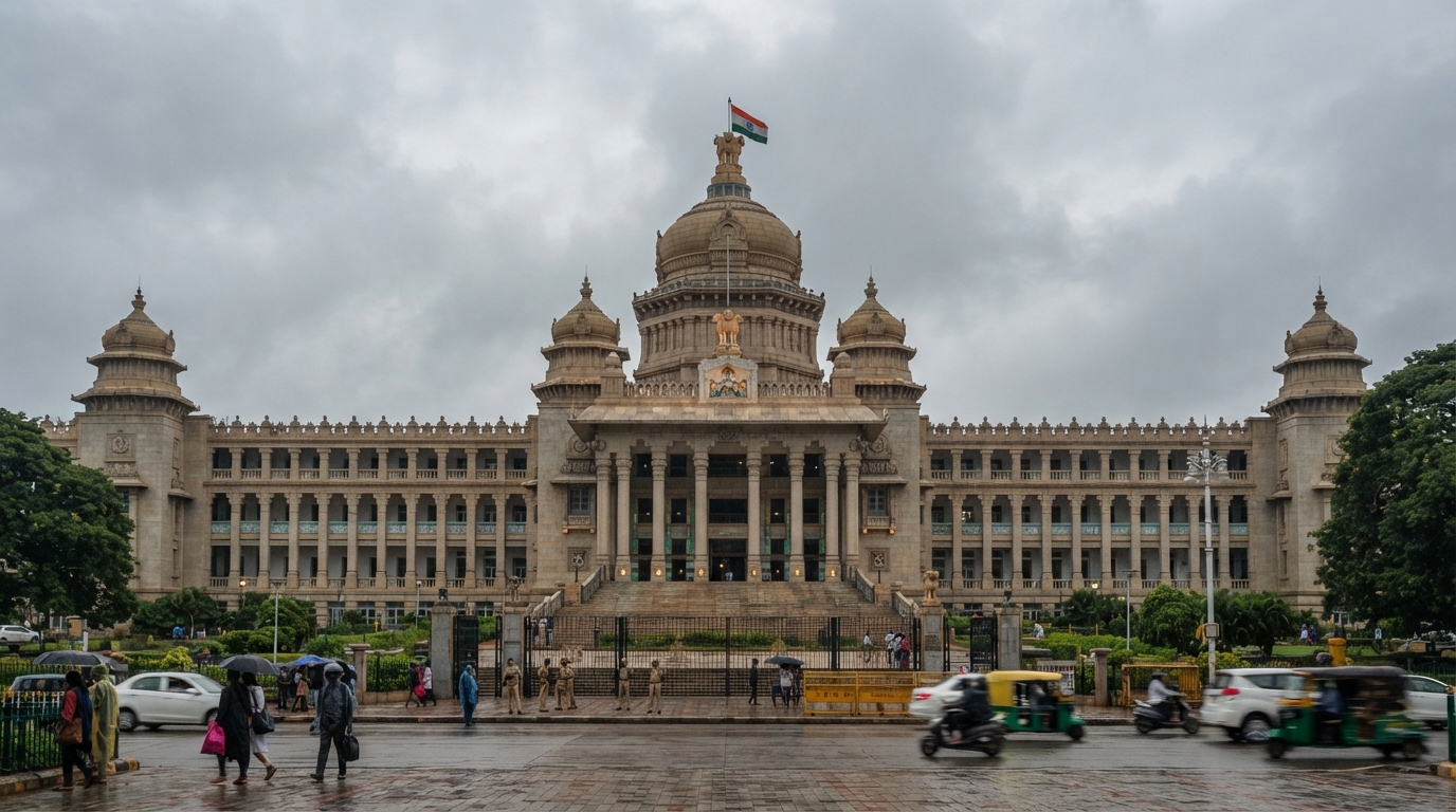Vidhana Soudha building in Bengaluru