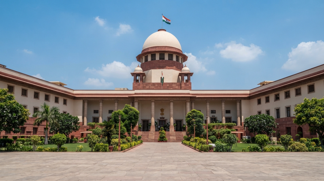The Supreme Court of India building in New Delhi.