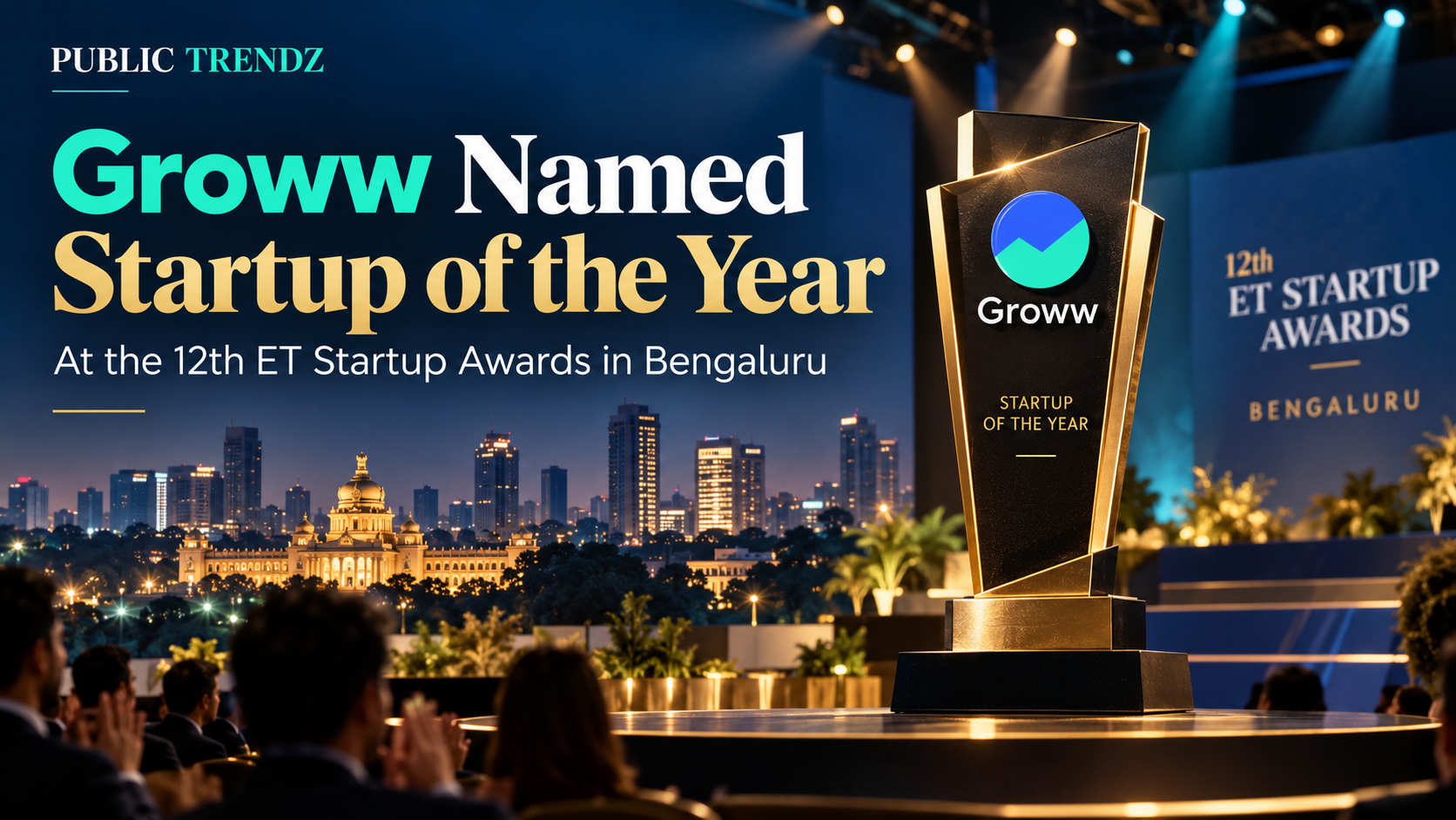 The stage at the ET Startup Awards ceremony in Bengaluru